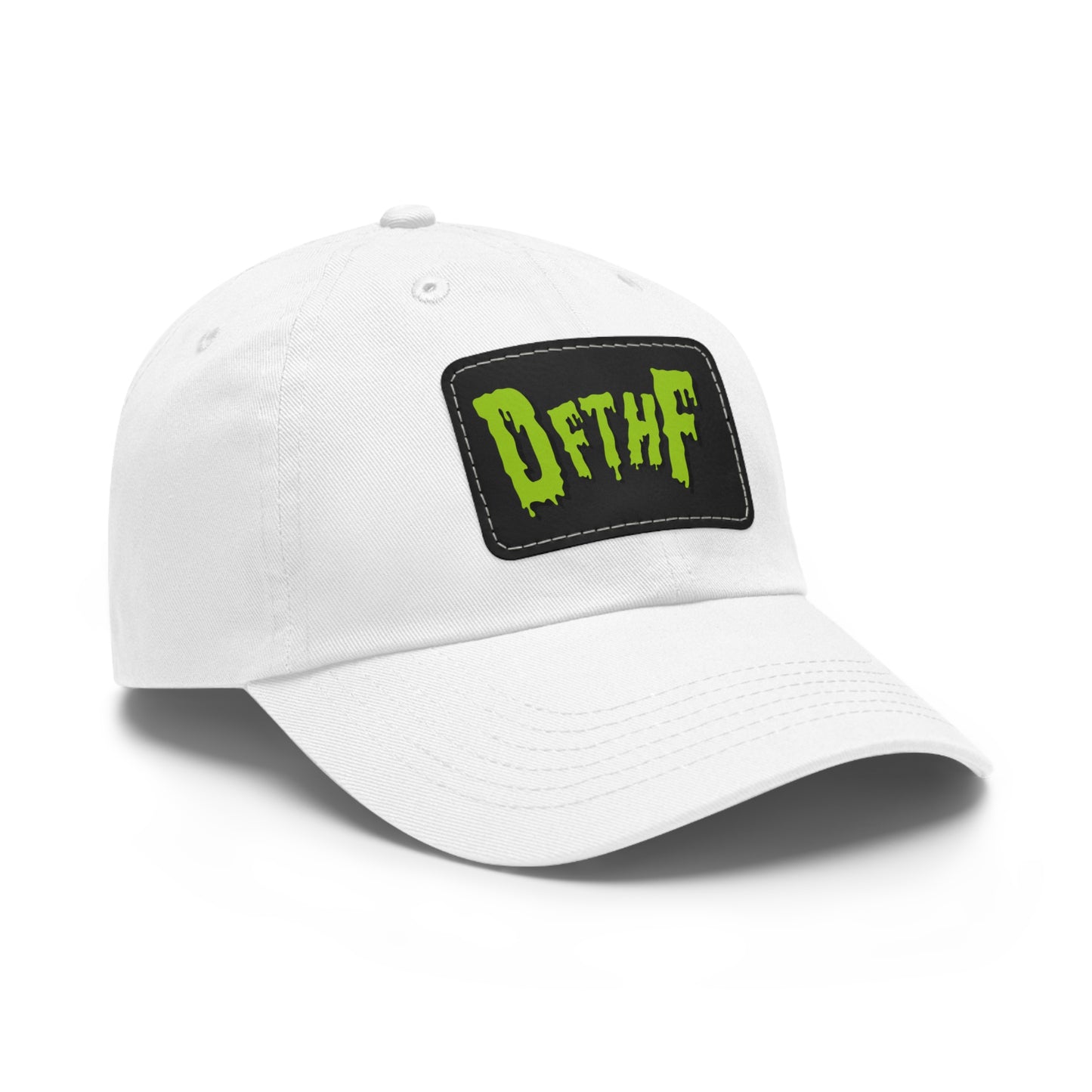 Slime Dad Hat with Leather Patch (Rectangle)