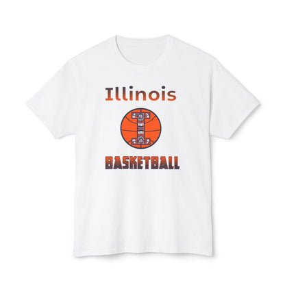 Illinois Basketball Vintage Tee – Unisex HD Cotton Shirt | Game Day Apparel | Gift for Fans & Athletes