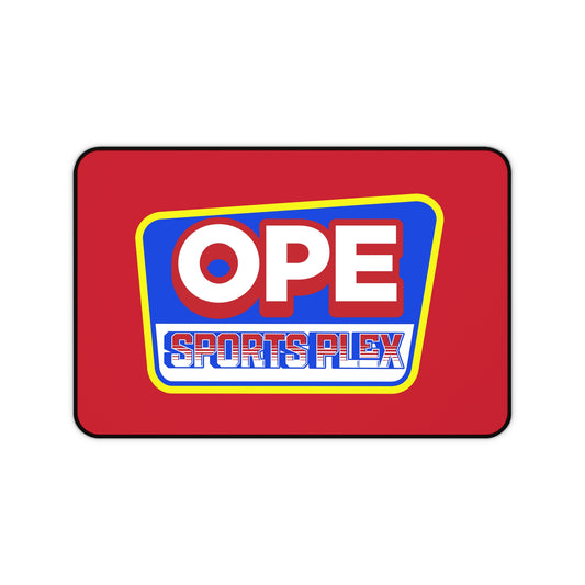 OPE Sports Seal Desk Mat for Home Office, Gamer Pad, Sports Themed Workspace Accessory, Fun Office Gift, OPE Sportsplex Design
