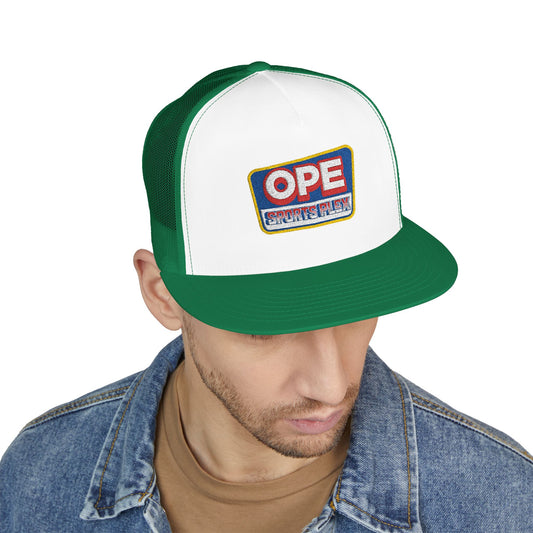 OPE Sports Plex Patch Trucker Cap
