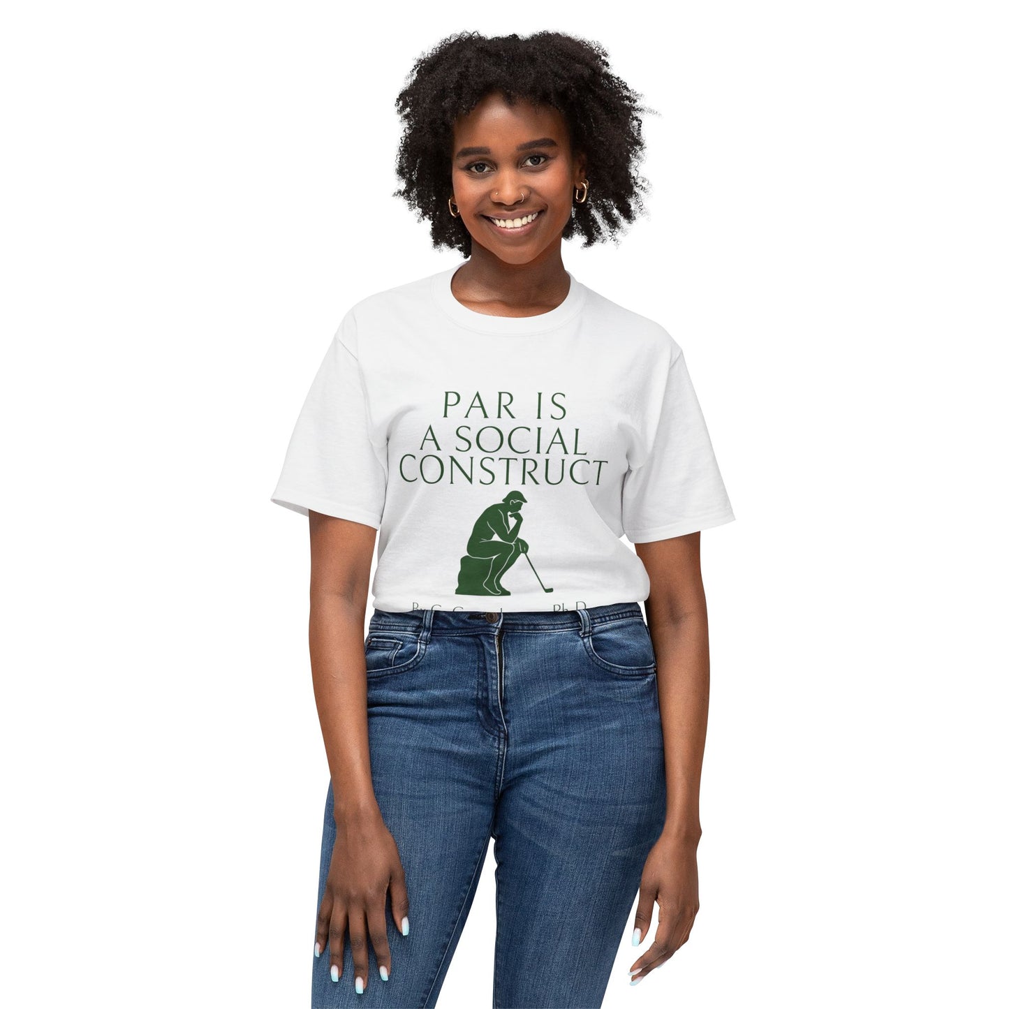 Par Is a Social Construct T-Shirt – By G. Greenskeeper, Ph.D.