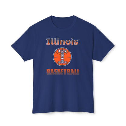 Illinois Basketball Vintage Tee – Unisex HD Cotton Shirt | Game Day Apparel | Gift for Fans & Athletes