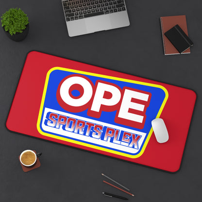 OPE Sports Seal Desk Mat for Home Office, Gamer Pad, Sports Themed Workspace Accessory, Fun Office Gift, OPE Sportsplex Design