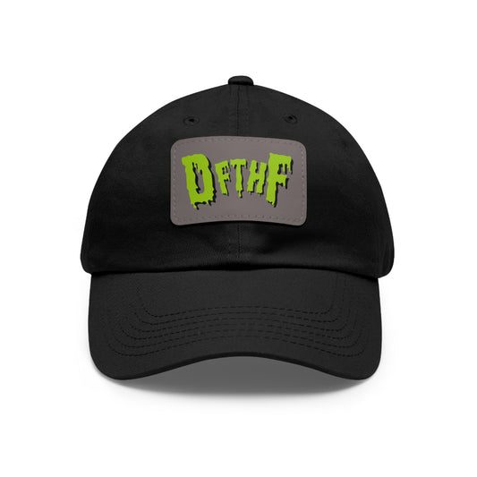 Slime Dad Hat with Leather Patch (Rectangle)