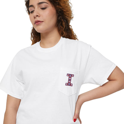 Illinois Unisex Heavy Cotton Pocket Tee - Casual Comfort, Everyday Wear, Gift for Friends, Relaxed Fit, Perfect for Any Occasion