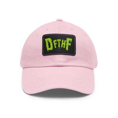Slime Dad Hat with Leather Patch (Rectangle)