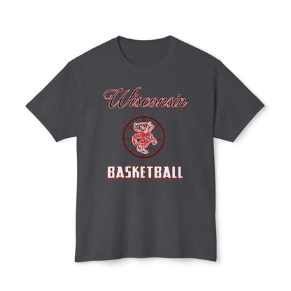 Wisconsin Basketball Vintage Tee – Unisex HD Cotton Shirt | Game Day Apparel | Gift for Fans & Athletes
