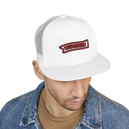Wisconsin Varsity Pennant Trucker Hat