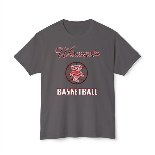 Wisconsin Basketball Vintage Tee – Unisex HD Cotton Shirt | Game Day Apparel | Gift for Fans & Athletes