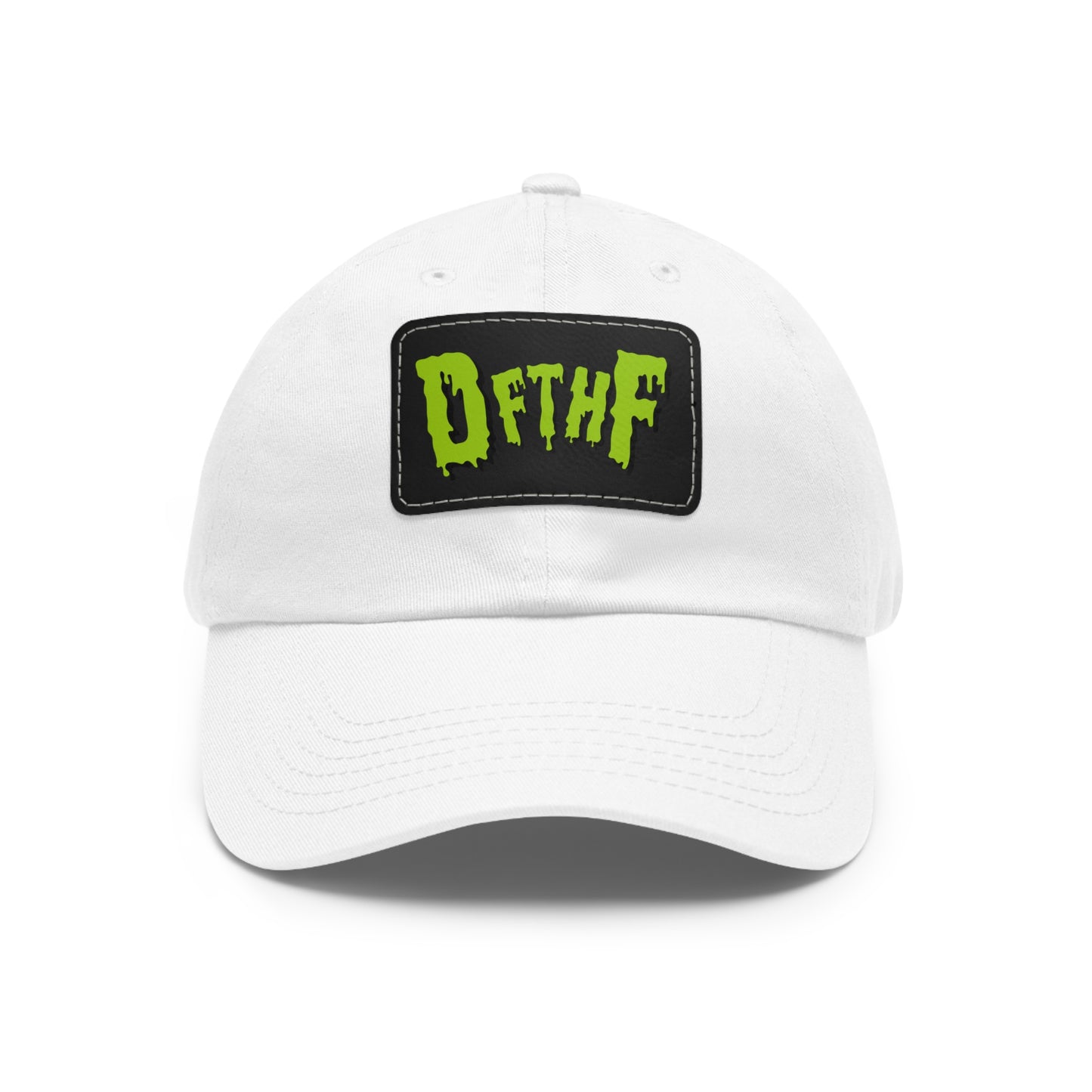 Slime Dad Hat with Leather Patch (Rectangle)