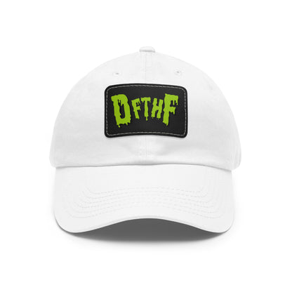 Slime Dad Hat with Leather Patch (Rectangle)