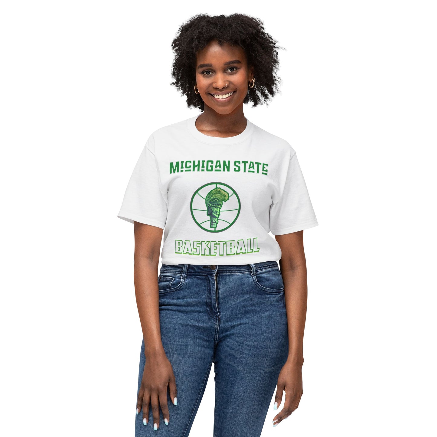 Michigan State Basketball Vintage Tee – Unisex HD Cotton Shirt | Game Day Apparel | Gift for Fans & Athletes