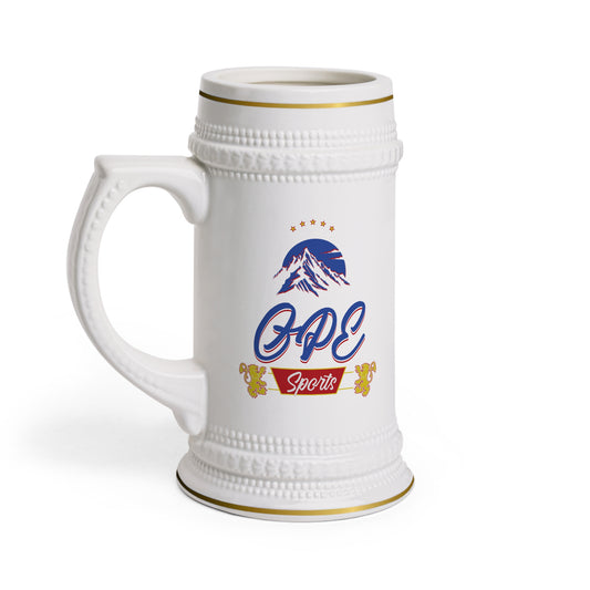 OPE Sports Plex Mountain Crest Ceramic Beer Stein