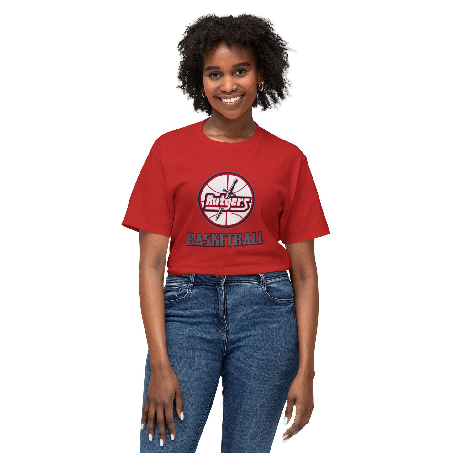 Rutgers Basketball Vintage Tee – Unisex HD Cotton Shirt | Game Day Apparel | Gift for Fans & Athletes