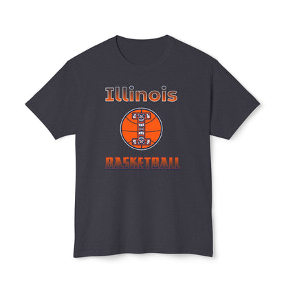 Illinois Basketball Vintage Tee – Unisex HD Cotton Shirt | Game Day Apparel | Gift for Fans & Athletes