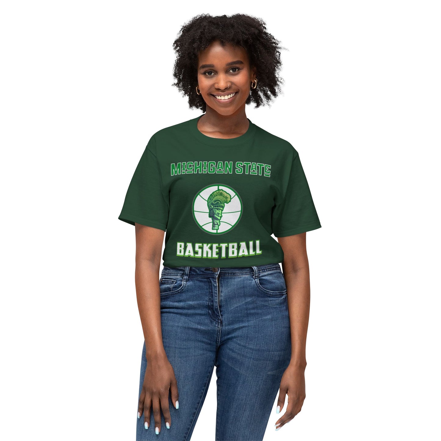 Michigan State Basketball Vintage Tee – Unisex HD Cotton Shirt | Game Day Apparel | Gift for Fans & Athletes
