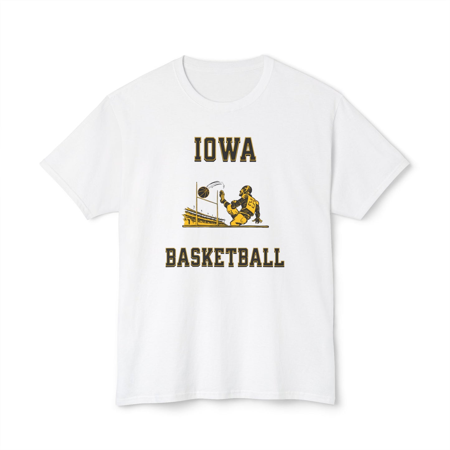 Iowa "Punts" Basketball Vintage Tee – Unisex HD Cotton Shirt | Game Day Apparel | Gift for Fans & Athletes