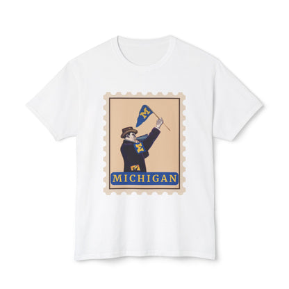 Michigan Stamp T-Shirt, Vintage Michigan Tee, Unisex Graphic Shirt, College Spirit Apparel, Retro Postage Style