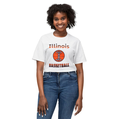 Illinois Basketball Vintage Tee – Unisex HD Cotton Shirt | Game Day Apparel | Gift for Fans & Athletes