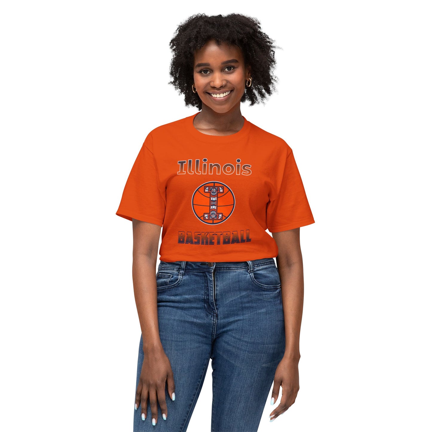 Illinois Basketball Vintage Tee – Unisex HD Cotton Shirt | Game Day Apparel | Gift for Fans & Athletes