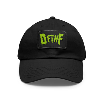 Slime Dad Hat with Leather Patch (Rectangle)