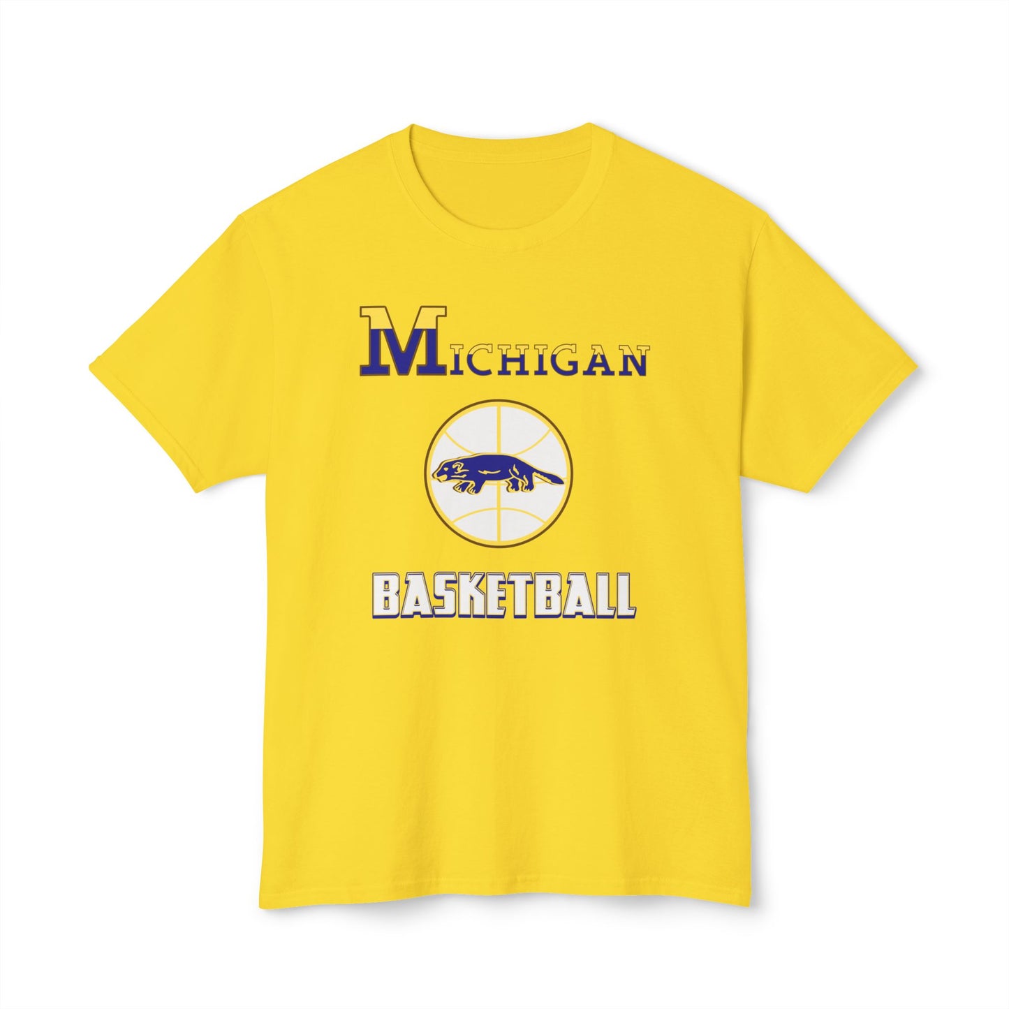 Michigan Basketball Vintage Tee – Unisex HD Cotton Shirt | Game Day Apparel | Gift for Fans & Athletes