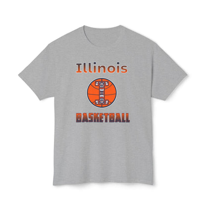 Illinois Basketball Vintage Tee – Unisex HD Cotton Shirt | Game Day Apparel | Gift for Fans & Athletes